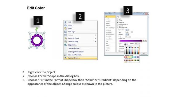 PowerPoint Process Gears Process Chart Ppt Template