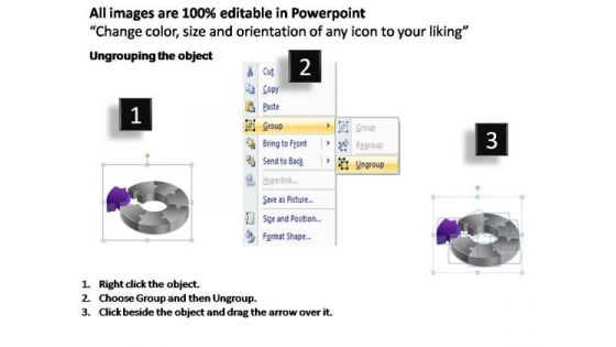 PowerPoint Process Graphic Circular Chart Ppt Template