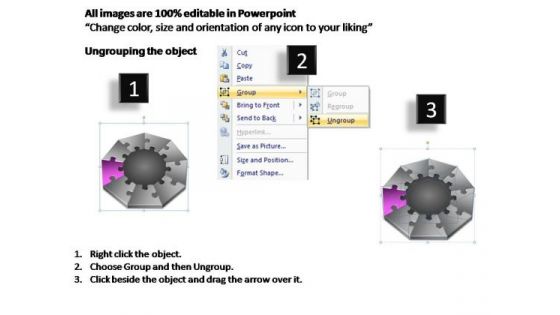 PowerPoint Process Graphic Puzzle Mechanism Ppt Design