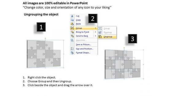 PowerPoint Process Graphic Puzzle Process Ppt Theme