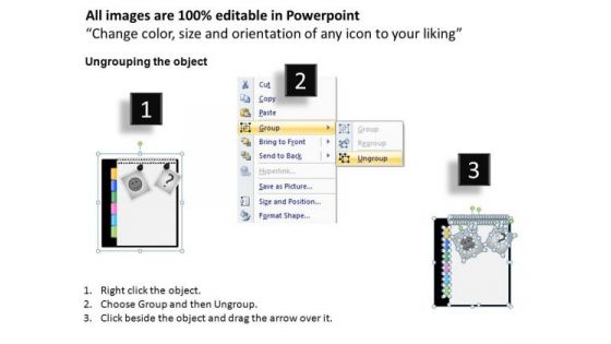 PowerPoint Process Graphic Tabs Ppt Layout