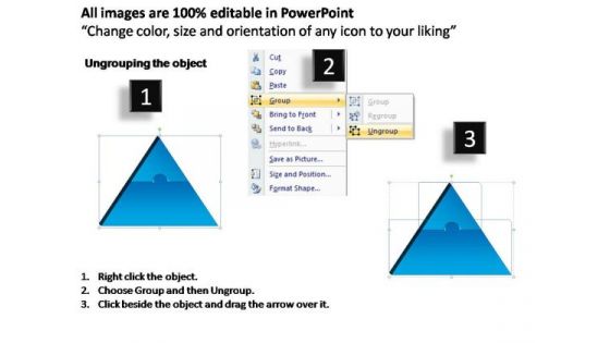PowerPoint Process Graphic Triangle Puzzle Ppt Presentation