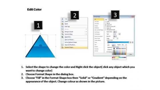 PowerPoint Process Graphic Triangle Puzzle Ppt Presentation