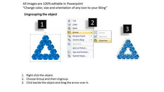 PowerPoint Process Graphic Triangles Ppt Slides
