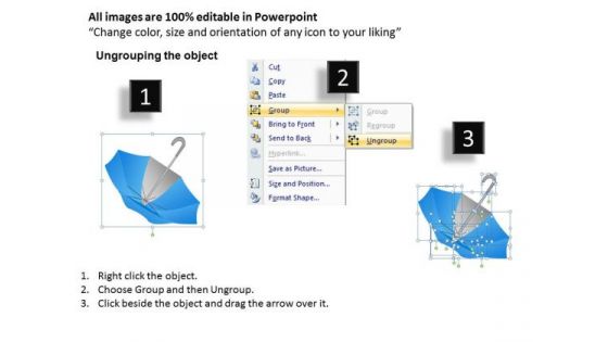 PowerPoint Process Graphic Umbrella Chart Ppt Backgrounds
