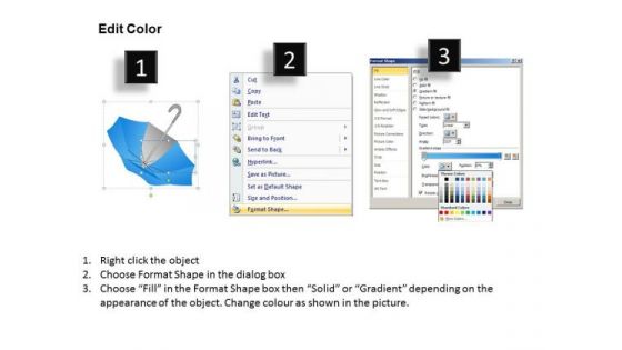 PowerPoint Process Graphic Umbrella Chart Ppt Backgrounds