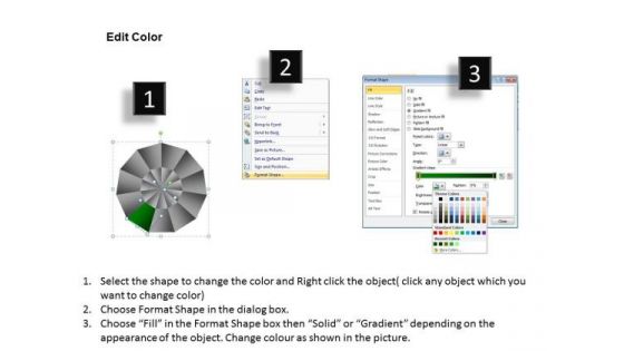 PowerPoint Process Growth Circular Quadrant Ppt Design