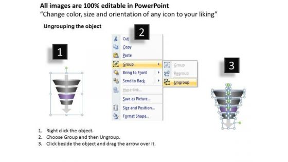 PowerPoint Process Growth Four Levels Ppt Template