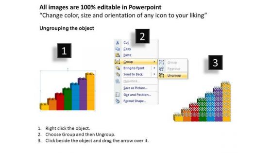 PowerPoint Process Growth Lego Blocks Ppt Backgrounds