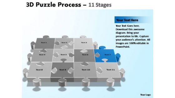 PowerPoint Process Growth Puzzle Process Ppt Design Slides