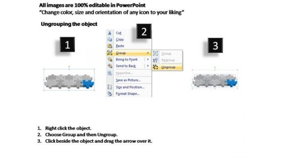 PowerPoint Process Growth Puzzle Process Ppt Template