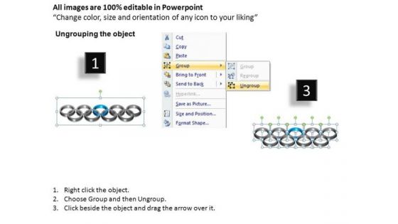 PowerPoint Process Image Rings Ppt Template