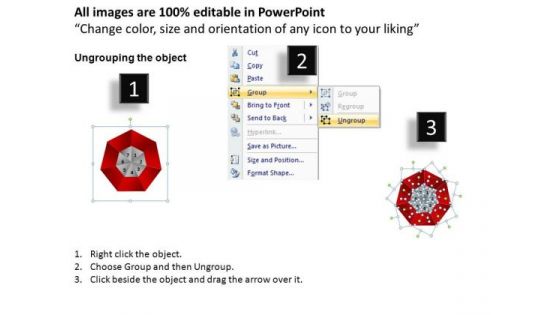 PowerPoint Process Leadership Circular Quadrant Ppt Design
