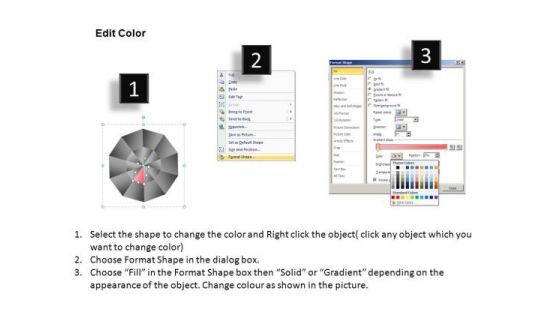 PowerPoint Process Leadership Circular Quadrant Ppt Themes