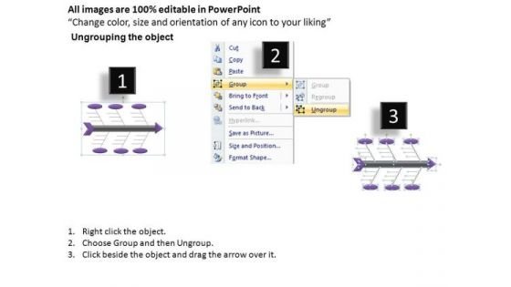 PowerPoint Process Leadership Fishbone Diagram Ppt Slide Designs
