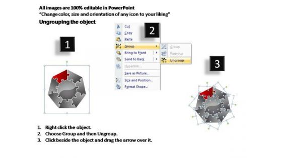 PowerPoint Process Leadership Jigsaw Ppt Slides
