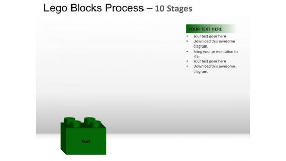 PowerPoint Process Leadership Lego Blocks Ppt Backgrounds
