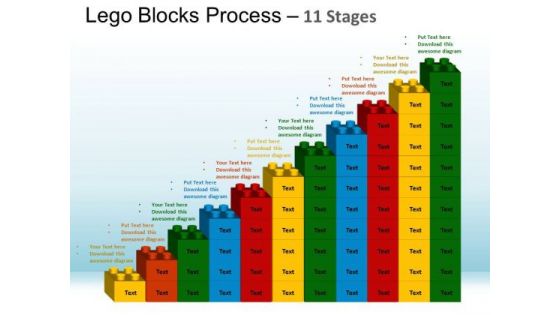 PowerPoint Process Leadership Lego Blocks Ppt Design