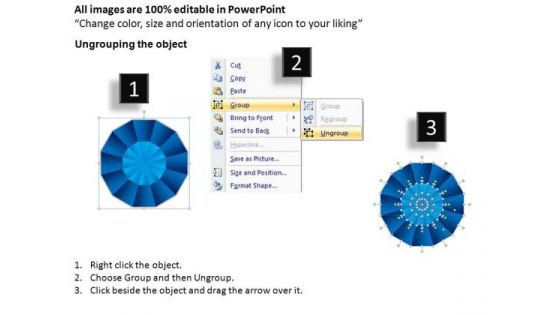 PowerPoint Process Leadership Pie Chart Ppt Template