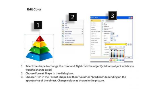 PowerPoint Process Leadership Pyramid Ppt Template