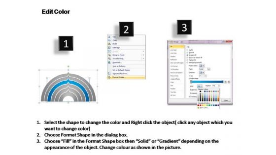 PowerPoint Process Leadership Semi Circular Ppt Designs