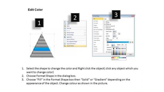 PowerPoint Process Leadership Triangle Process Ppt Template