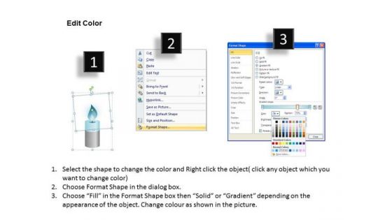 PowerPoint Process Marketing Candle Melting Ppt Presentation