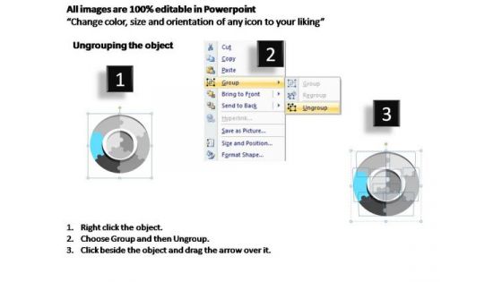 PowerPoint Process Marketing Rounded Puzzle Ppt Designs