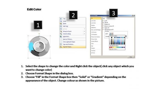 PowerPoint Process Marketing Rounded Puzzle Ppt Designs