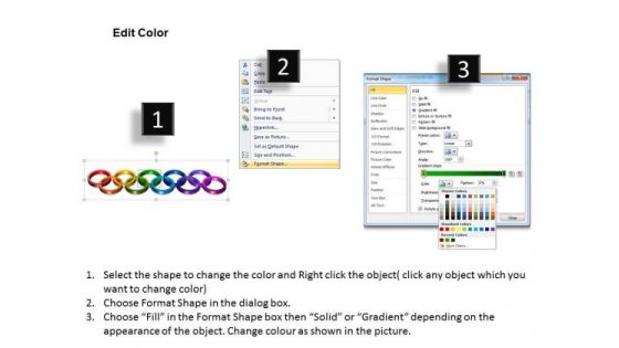 PowerPoint Process Rings Marketing Ppt Slides