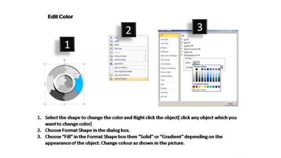 PowerPoint Process Sale Rounded Puzzle Ppt Slides