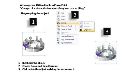 PowerPoint Process Sales Circular Ppt Slides