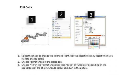 PowerPoint Process Sales Gears Process Ppt Templates