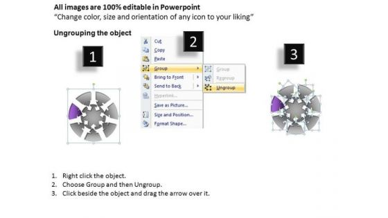 PowerPoint Process Sales Round Process Flow Chart Ppt Themes