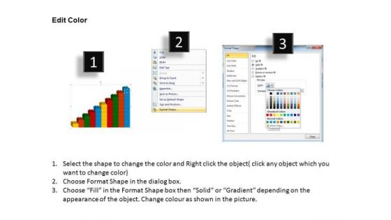 PowerPoint Process Strategy Lego Blocks Ppt Slide Designs