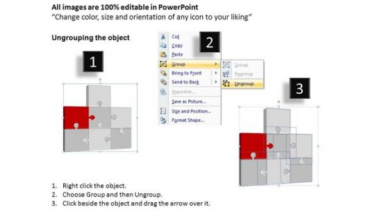 PowerPoint Process Strategy Puzzle Process Ppt Themes