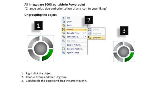 PowerPoint Process Strategy Ring Chart Ppt Presentation