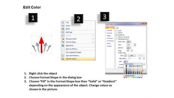 PowerPoint Process Success Arrows Ppt Slides