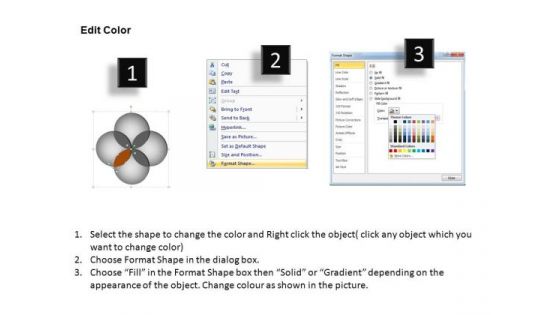 PowerPoint Process Success Four Overlapping Ppt Themes