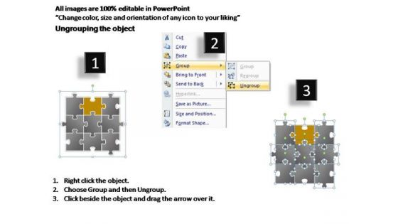 PowerPoint Process Success Puzzle Ppt Slides