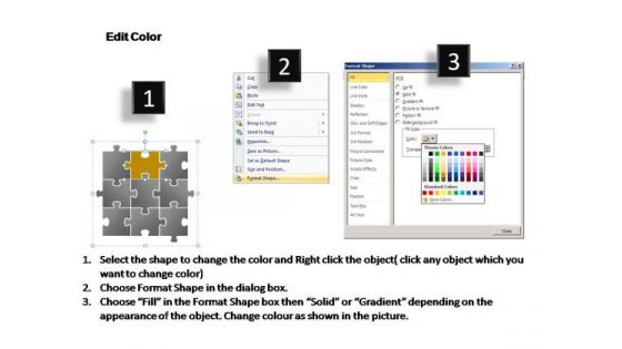 PowerPoint Process Success Puzzle Ppt Slides