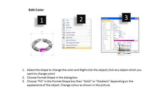 PowerPoint Process Success Ring Process Ppt Template