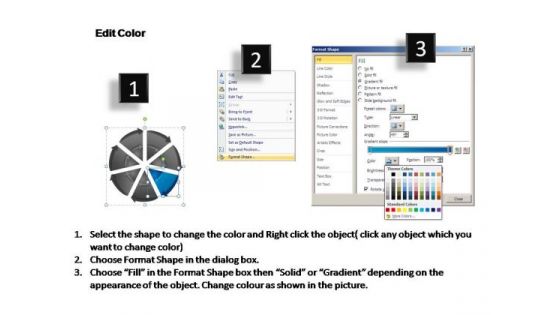 PowerPoint Process Teamwork Business Circular Ppt Design