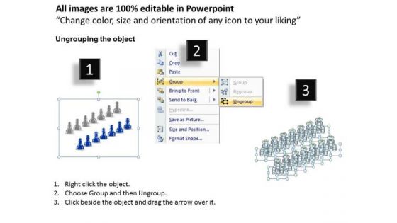 PowerPoint Process Teamwork Chess Pawn Ppt Designs