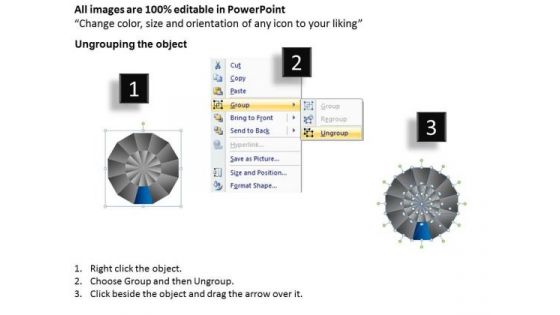 PowerPoint Process Teamwork Circular Quadrant Ppt Presentation