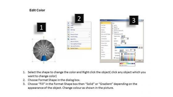 PowerPoint Process Teamwork Circular Quadrant Ppt Presentation