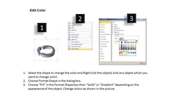 PowerPoint Process Teamwork Components Of Circular Ppt Slides