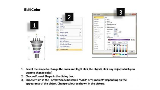 PowerPoint Process Teamwork Funnel Diagram Ppt Template