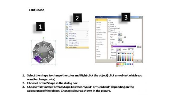 PowerPoint Process Teamwork Jigsaw Format Ppt Slide Designs