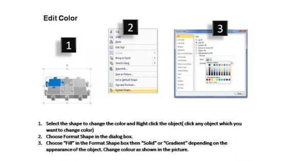 PowerPoint Process Teamwork Puzzle Process Ppt Presentation